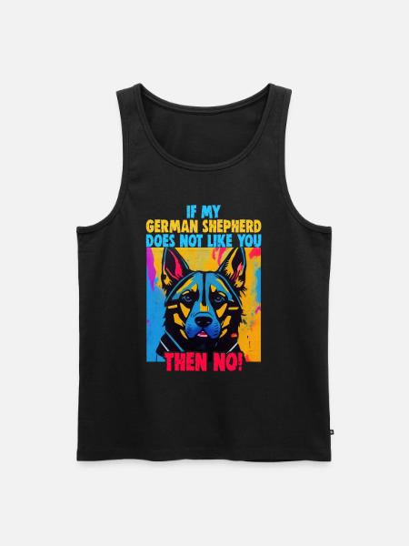 Dogs German Shepherd Dog lovers - Men's Premium Organic Tank Top - black