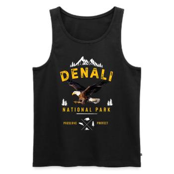 Alaska - Débardeur bio Premium Homme - noir - Devant - Michal (187cm)