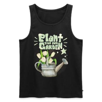 Gärtner, Garten, Plant-Your-Own-Garden, Spruch - Männer Premium Bio Tank Top - Schwarz - Vorne - Michal (187cm)