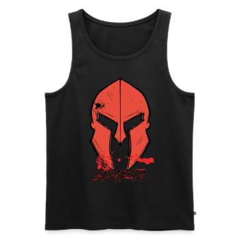 Glory Sparta Warrior Spartan Casque Gladiator Anci - Débardeur bio Premium Homme - noir - Devant - Michal (187cm)