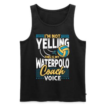 Water Polo Coach Vintage I'm Not - Men's Premium Organic Tank Top - black - Front - Michal (187cm)
