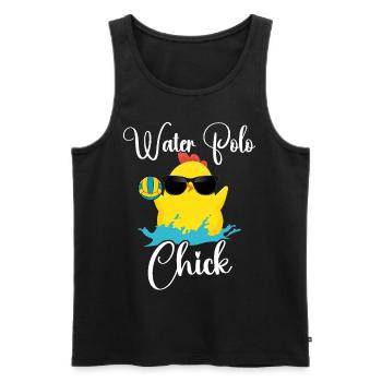Water Polo Chicken Girl Water Polo - Männer Premium Bio Tank Top - Schwarz - Vorne - Michal (187cm)