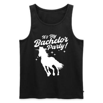 Its My Bachelor Party - Männer Premium Bio Tank Top - Schwarz - Vorne - AI Model Male 178 light (178cm)