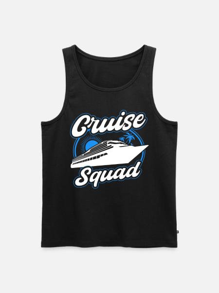 Cruise Squad Schiffreise - Men's Premium Organic Tank Top - black