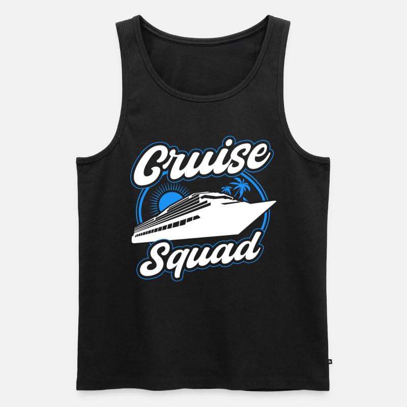 Cruise Squad Schiffreise - Männer Premium Bio Tank Top - Schwarz