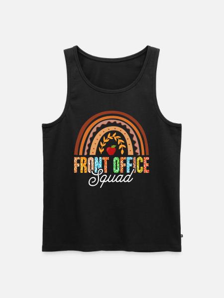 Front Office Squad - Men's Premium Organic Tank Top - black