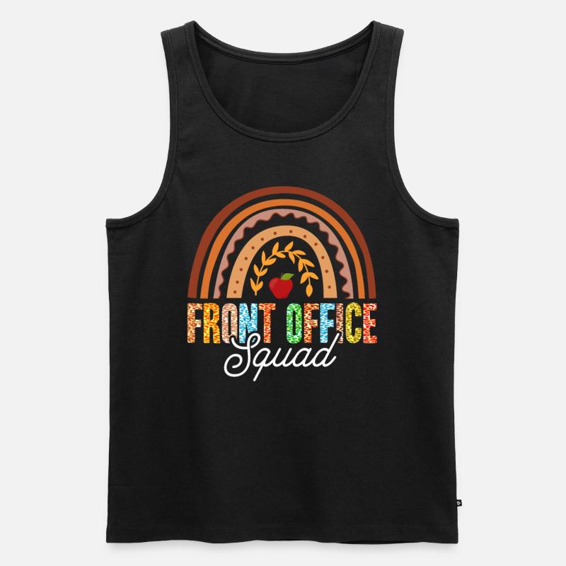 Front Office Squad - Männer Premium Bio Tank Top - Schwarz