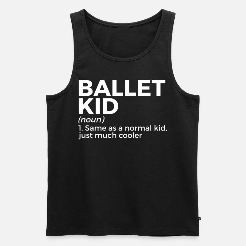 Ballet Tanzen - Männer Premium Bio Tank Top - Schwarz