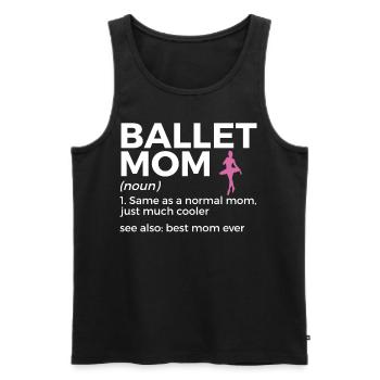 Ballet Tanzen - Männer Premium Bio Tank Top - Schwarz - Vorne - AI Model Male 178 light (178cm)