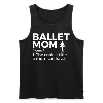 Ballet Tanzen - Männer Premium Bio Tank Top - Schwarz - Vorne - AI Model Male 178 light (178cm)
