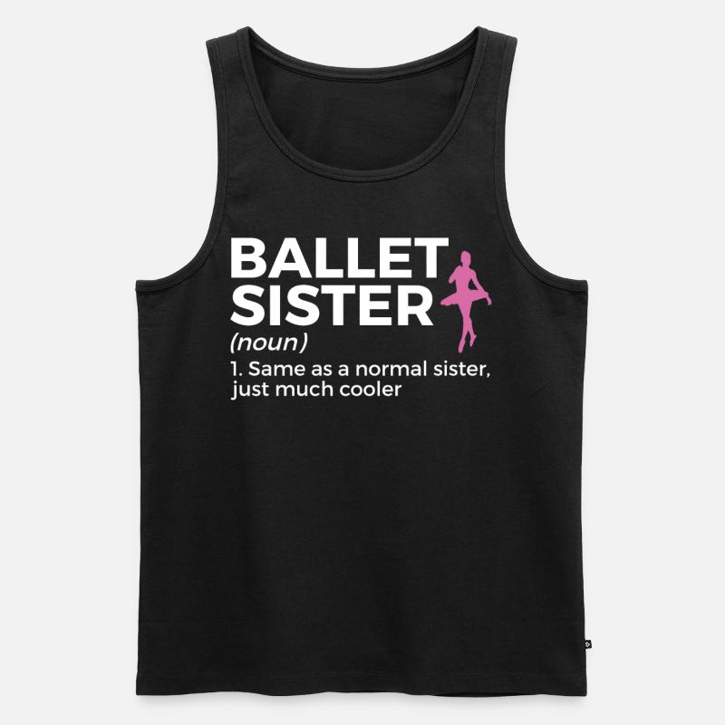 Ballet Tanzen - Männer Premium Bio Tank Top - Schwarz
