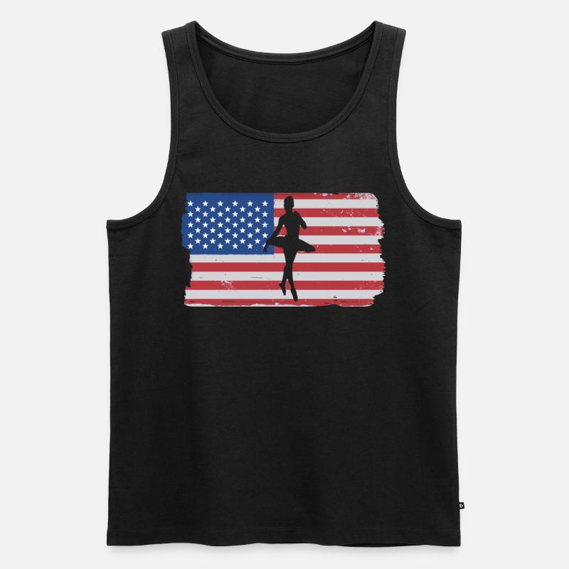 Ballet Tanzen - Männer Premium Bio Tank Top - Schwarz