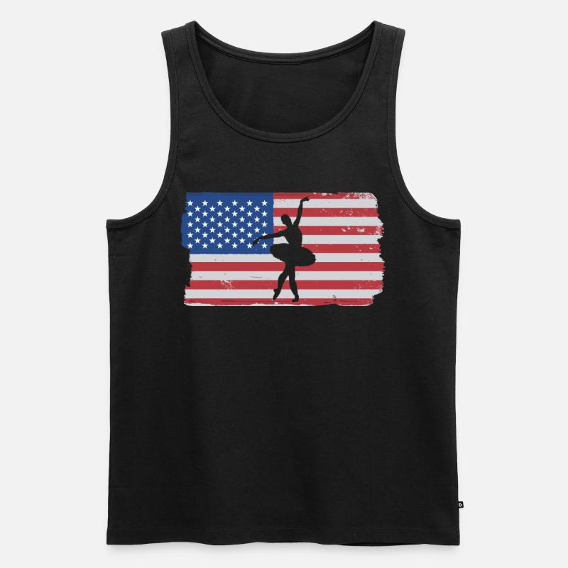 Ballet Tanzen - Männer Premium Bio Tank Top - Schwarz