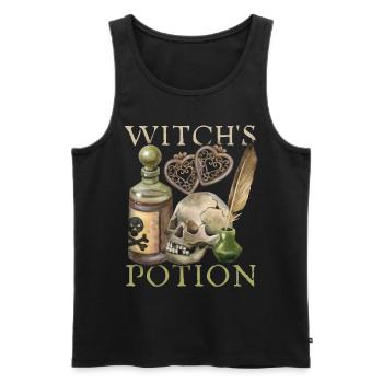 Witch, Witchcraft, Witchcraft, Love-Love Spell - Men's Premium Organic Tank Top - black - Front - AI Model Male 178 light (178cm)