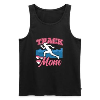 Läufer Running Girl Leichtathletik-track Mom - Männer Premium Bio Tank Top - Schwarz - Vorne - Michal (187cm)