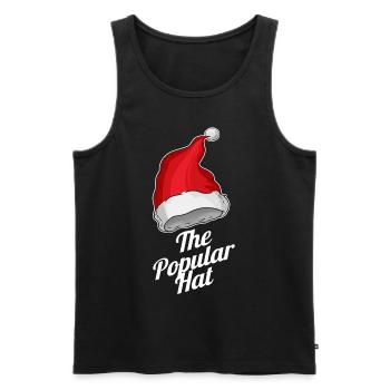Santas Hat Is The Popular Hat For Christmas - Männer Premium Bio Tank Top - Anthrazit - Vorne - Alexander (188cm)
