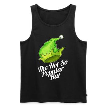 The Elfs Hat Is The Not So Popular Hat For - Männer Premium Bio Tank Top - Schwarz - Vorne - AI Model Male 178 light (178cm)