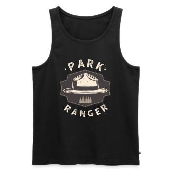 Gamekeeper Ranger National Park Forester - Men's Premium Organic Tank Top - black - Front - AI Model Male 178 light (178cm)