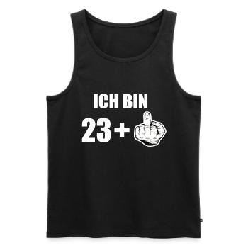 24 Geburtstag - Männer Premium Bio Tank Top - Schwarz - Vorne - Michal (187cm)