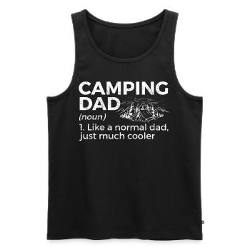 Camping Camping Motorhome - Men's Premium Organic Tank Top - black - Front - Michal (187cm)