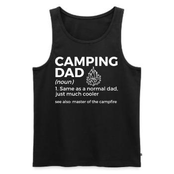 Camping Camping Motorhome - Men's Premium Organic Tank Top - black - Front - Michal (187cm)