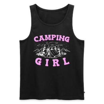 Camping Camping Camping-car - Débardeur bio Premium Homme - noir - Devant - Michal (187cm)