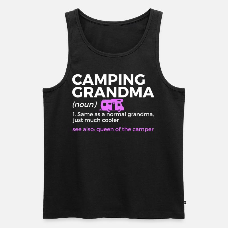 Camping Zelten Wohnmobil - Männer Premium Bio Tank Top - Schwarz