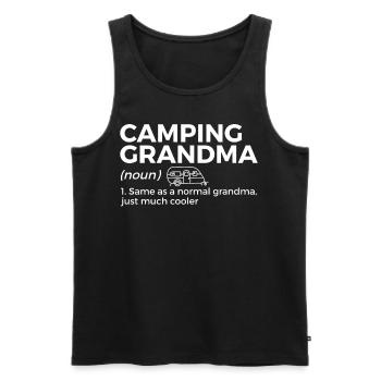 Camping Camping Camping-car - Débardeur bio Premium Homme - noir - Devant - Michal (187cm)