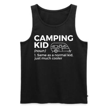 Camping Camping Motorhome - Men's Premium Organic Tank Top - black - Front - Michal (187cm)