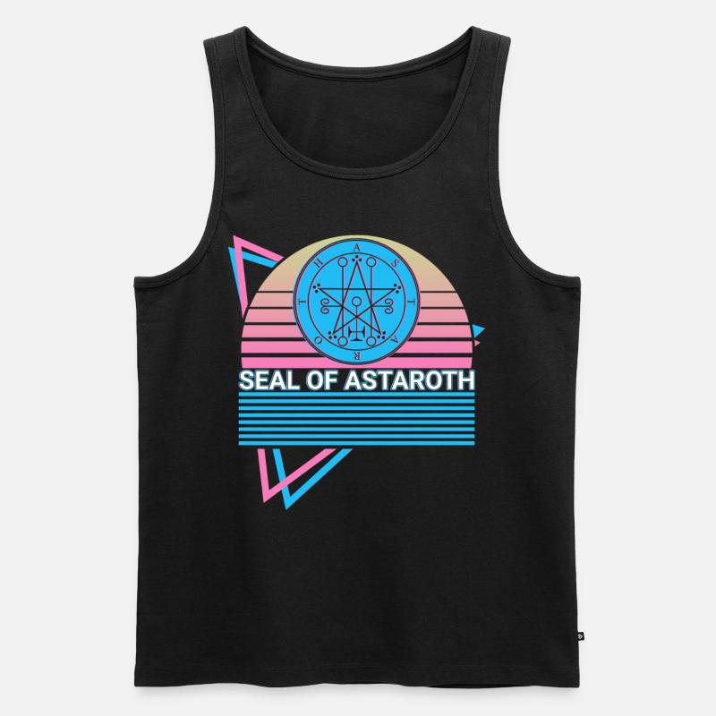 Sceau d’Astaroth Sigil Retro - Débardeur bio Premium Homme - noir