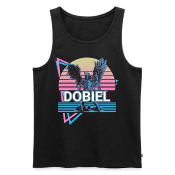 Dobiel Schutzengel Altes Persien Retro - Männer Premium Bio Tank Top - Schwarz - Vorne - Michal (187cm)