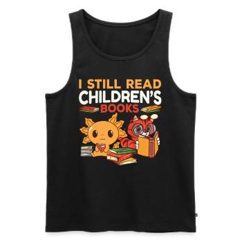 Primary School Teacher Kindergarten Educator - Men's Premium Organic Tank Top - black - Front - AI Model Male 178 light (178cm)