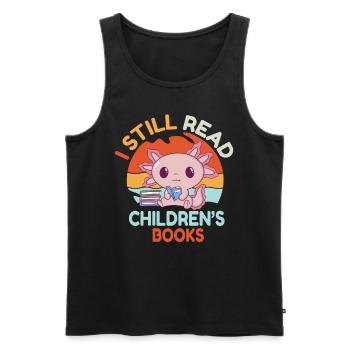 Primary School Teacher Kindergarten Educator - Men's Premium Organic Tank Top - black - Front - AI Model Male 178 light (178cm)