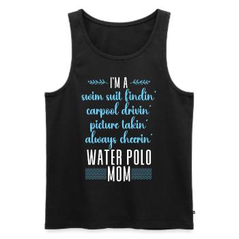 Water Polo Mom I'm A Swim Suit - Männer Premium Bio Tank Top - Schwarz - Vorne - Michal (187cm)