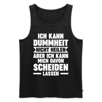 Scheidungsparty Geschieden Scheidung - Männer Premium Bio Tank Top - Schwarz - Vorne - AI Model Male 178 light (178cm)