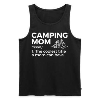 Camping Camping Camping-car - Débardeur bio Premium Homme - noir - Devant - AI Model Male 178 light (178cm)