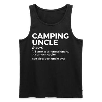 Camping Camping Camping-car - Débardeur bio Premium Homme - noir - Devant - Michal (187cm)