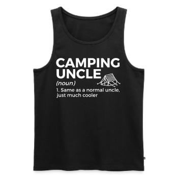 Camping Camping Camping-car - Débardeur bio Premium Homme - noir - Devant - Michal (187cm)