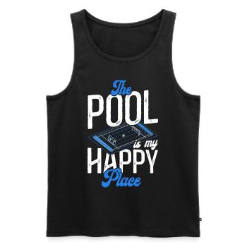 Water Polo The Pool Is My Happy - Men's Premium Organic Tank Top - black - Front - Michal (187cm)