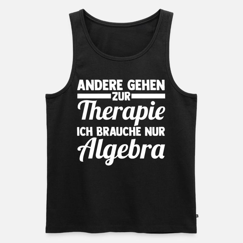 Mathematik Mathe Rechnen Algebra - Männer Premium Bio Tank Top - Schwarz