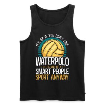 Water Polo Vintage It's Ok If You - Männer Premium Bio Tank Top - Schwarz - Vorne - Michal (187cm)