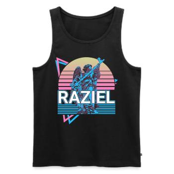 Raziel Archangel Hebrew mythology Jewish Ret - Men's Premium Organic Tank Top - black - Front - AI Model Male 178 light (178cm)