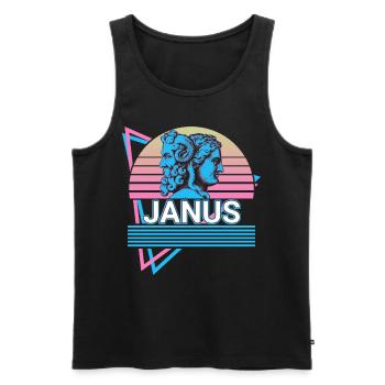 Janus God Ancient Greek Greek mythology Re - Men's Premium Organic Tank Top - black - Front - AI Model Male 178 light (178cm)