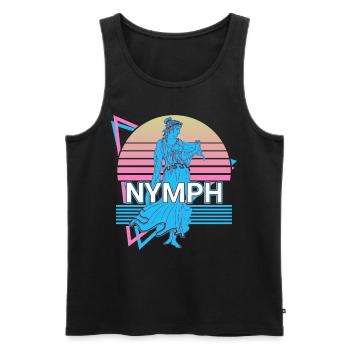 Nymph Ancient Greek Greek mythology Nature - Men's Premium Organic Tank Top - black - Front - AI Model Male 178 light (178cm)