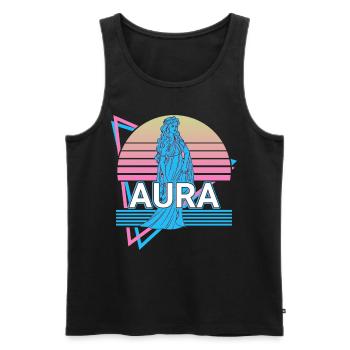 Aura Göttin der Brise Altgriechisch Griechische My - Männer Premium Bio Tank Top - Schwarz - Vorne - AI Model Male 178 light (178cm)