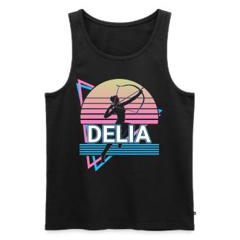 Delia Göttin Antike Griechisch Griechische Mytholo - Männer Premium Bio Tank Top - Schwarz - Vorne - AI Model Male 178 light (178cm)