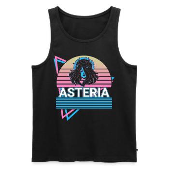 Asteria Goddess Ancient Greek Greek myth - Men's Premium Organic Tank Top - black - Front - AI Model Male 178 light (178cm)