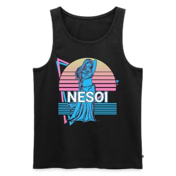 Déesse Nesoi Mythologie grecque antique - Débardeur bio Premium Homme - noir - Devant - Michal (187cm)