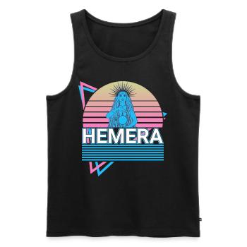 Héméra Déesse Grec Ancien Grec Mythol - Débardeur bio Premium Homme - noir - Devant - Michal (187cm)
