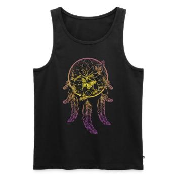 Traumfänger - Männer Premium Bio Tank Top - Schwarz - Vorne - AI Model Male 178 light (178cm)